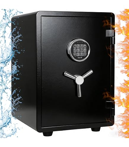 Amazon.co.jp: SAFESentrySafe 耐火・防水金庫 キーロック付き 自宅や